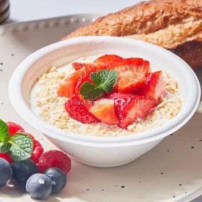 800 мл индивидуально-печатаемые экологически чистые водонепроницаемые одноразовые чашки из багассы (500 штук в коробке) photo-3