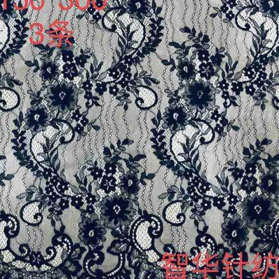 Eyelash Lace Fabric Floral Embroidered Lace Fabric for Clothes Wedding Dress Sewing Home Decor photo-3