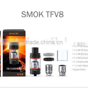 Super Power! Stock Offer TFV8 Cloud Beast Tank With Turbo, 260W SMOK TFV8