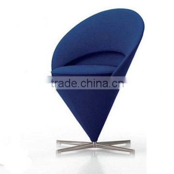 High-end fiberglass corn chair with metal legs deisgner chair