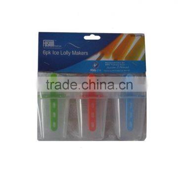 Special design plastic ice cream moulds with handle, popsicle mold, ice lolly maker