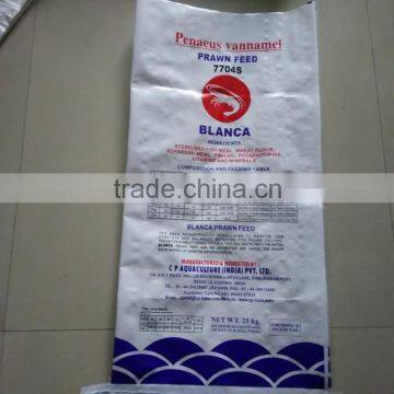 50kg 25kg 20kg 10kg 5kg prawn feed pp woven bag ,fish feed bag , jellyfish feed bag/ seafood feed packing bags