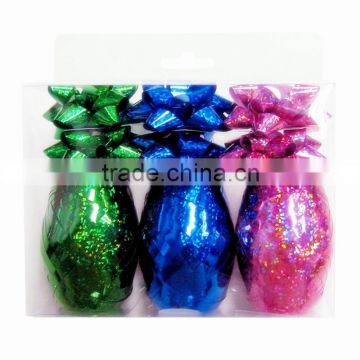 Holographic Gift Ribbon Bow and Balloon Ribbon for Gift Wrapping and Party Decoration