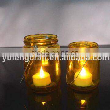 wedding deco tree glass candle jars