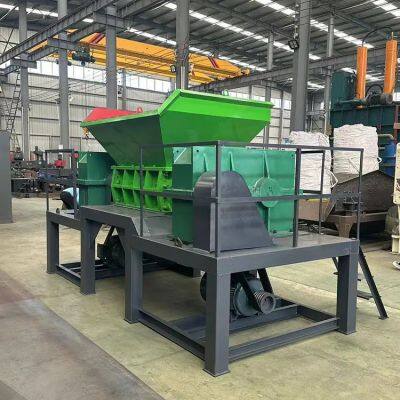Multi-functional scrap iron and steel dual-shaft shredder, head material shredder for municipal solid waste