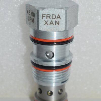 SUN Fixed Orifice Cartridge Valve, High-Quality Bypass/Flow Limiting Flow Control Valve FRDAXAN