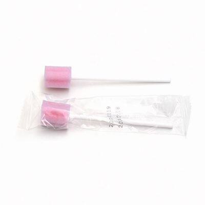 Pink Oral Care Sponge Swab for Bed-Bound, Elderly, Disabled, Post-Operative, And Icu Patients