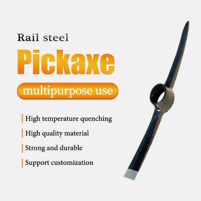 Heavy Duty Steel Pickaxe Head without Handle for Farming Mining Construction and Digging Tool Replacement