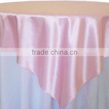 pink satin table overlay for weddings/banquets/restaurants