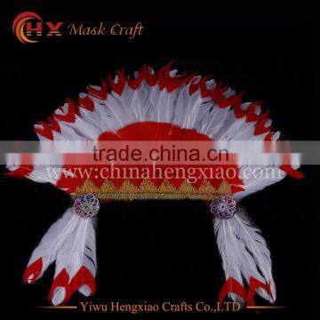 china supplier indian feather carnival headdress