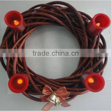 unique decorative candle artificial christmas wreaths