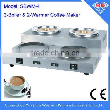 China manufacturer hot selling double boiler coffee boiler with coffee warmer