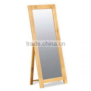 OF-324S Solid Wood Standing Mirror Wood Framed Dressing Mirror