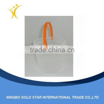 1L food-grade transparent and clear plastic bucket with lids