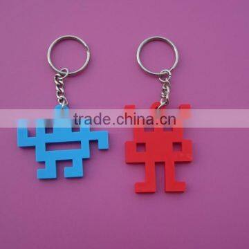 custom funny rubber keyring keychain gifts