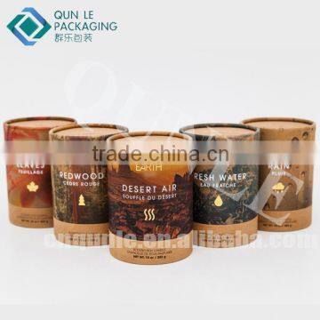 Custom Cylinder Paper Tube Packaging for Candle Glass