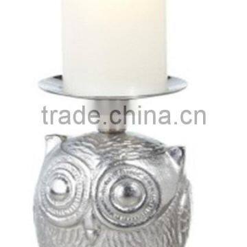 Aluminum Owl Candle Stand