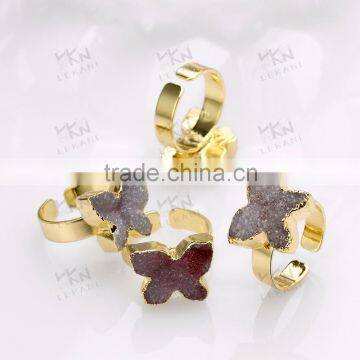 2016 Latest Gold Ring Designs, Natual Stone Gold Rings photo-2