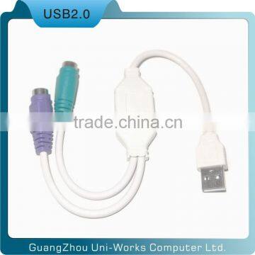 USB to 2*PS2 converter cable