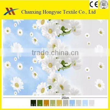 Printed bed sheets fabric Polyester brushed pigment printed fabric from changxing manufacturer