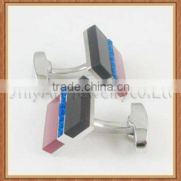925 Sterling Sliver Cuff Custom Design Studs Gemstone Cufflinks photo-6