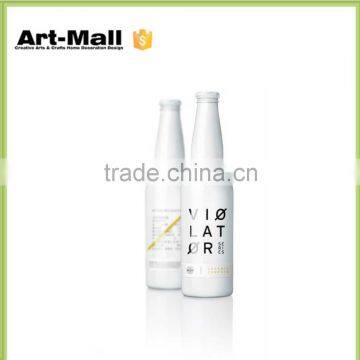 Flexible industrial square glass bottle with cork