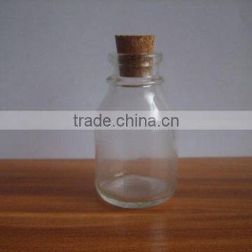 30ml medicine glass bottle with cork