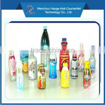 colorfull printing shrink wrap bottle labels