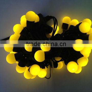 US EU 110V 220V yellow Warm white purple RGB led global string light fairy IP65 standard outdoor led ball string light