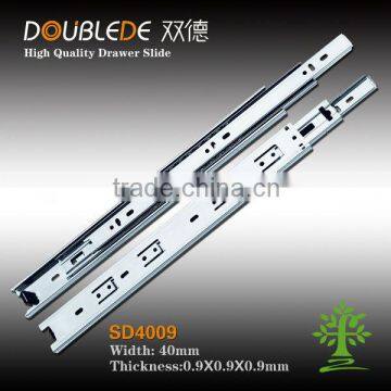 4009 3 sections high quality cupboard tray steel ball bearing telescopic channel