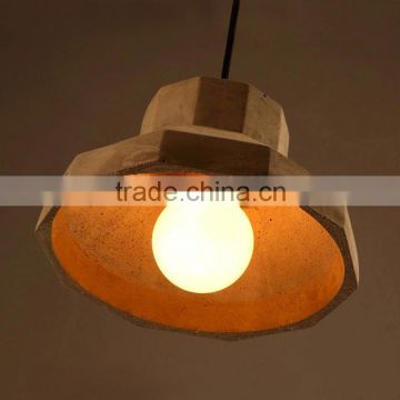 modern industrial Cement made countryside style vintage pendant lamp/lighting