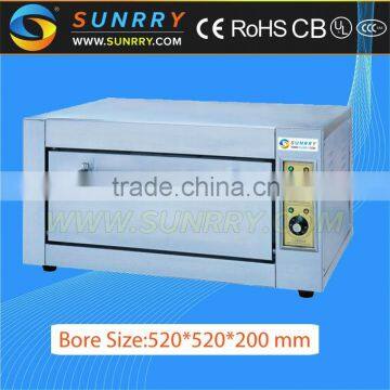 Guangzhou single deck stainless steel bakery industrial electric mini oven thermostat for used bread