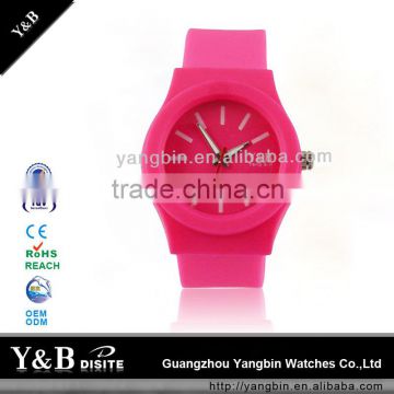 Silicone wrist watches japan quartz movement for kids factory watch