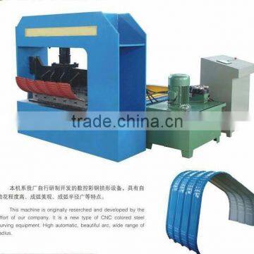 Auto curved and crimping machine