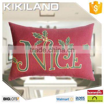 Eco-friendly linen square sublimation cushion cover wholesale festival style pillow case