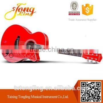 Hot Sale 40 Size OM/OOO Style Solid Top Acoustic Steel String Guitar (TL-0041)