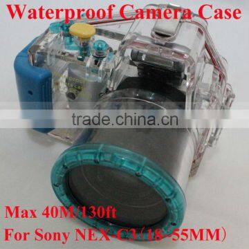 Waterpoof Hard Plastic Camera Case Underwater Case Camera Housing Diving Camera Case For Sony NEX-C3(18~55MM)