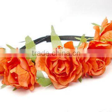 Floral daisy flower cheap crown headband H4077