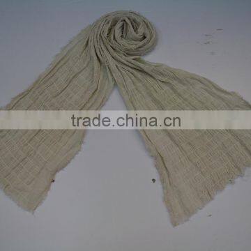 Good Quality Crumple Cotton Infinity Scarf photo-3