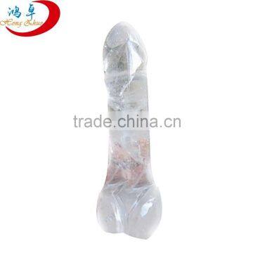 Clear quartz adult gemstone penis