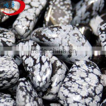 tumbled Snowflake pebble stone for landscaping and garden decoration