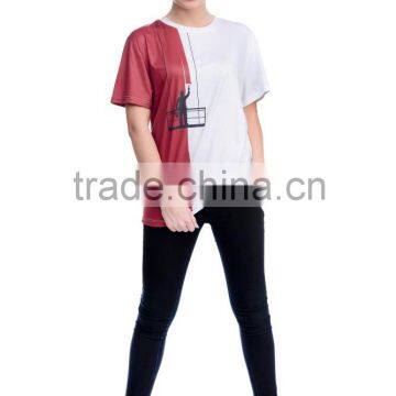 OEM Brand New 3D Print Latest T Shirt Designs for Girls photo-5
