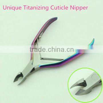 Unique Design Colorful Titanizing Double Spring Nail Nipper