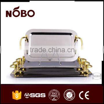 Stainless Steel Sushi Plate Wedding Decorative Plate Mirror Polishing Tray photo-6