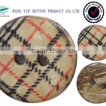 15mm Fashion 2 Holes Fashion Design Wood Button for Clothing