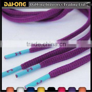 customized smart tip polyester round waxed cotton shoelaces