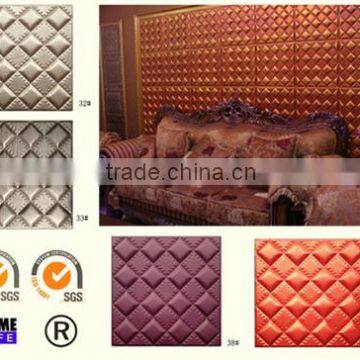 GLM Leather wall panel Interior decoration wood plastic acoustic wall panels New HOT products bring you new profit