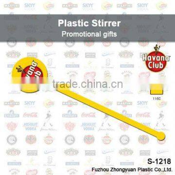 plastic stirrer stick/ Promotional cocktail stirrers S-1218