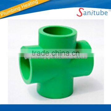 ppr pipe fittings straight cross