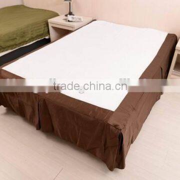 Solid Microfiber Hotel used Ruffled Bed Skirt